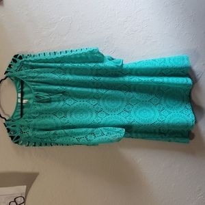 Teal dress, medium